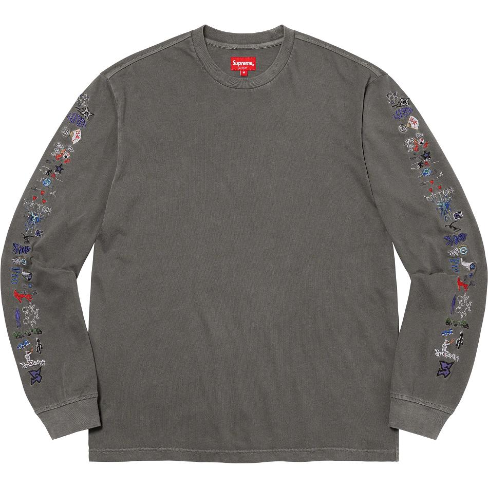 Supreme AOI Icons L/S Top Pullover Schwarz | DE312FM