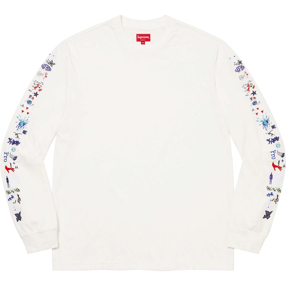 Supreme AOI Icons L/S Top Pullover Weiß | DE315JJ