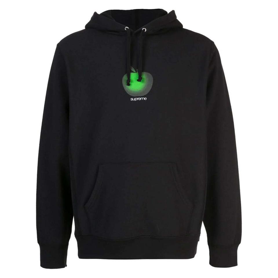 Supreme Apple Logo Hoodie Schwarz | DE490PQ