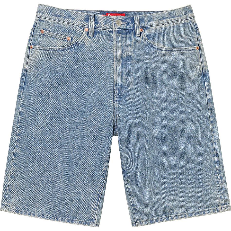 Supreme Baggy Denim Kurze Hose Blau | DE355TV