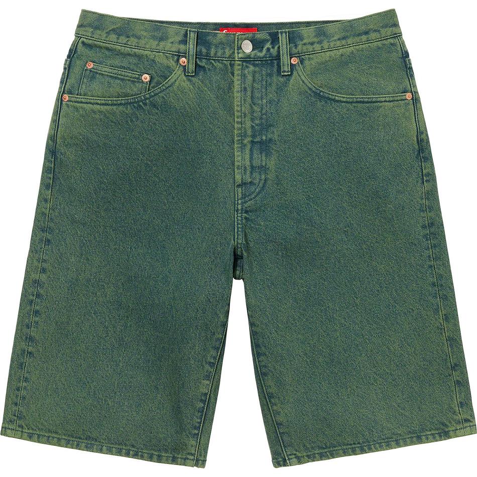 Supreme Baggy Denim Kurze Hose Grün | DE358IS