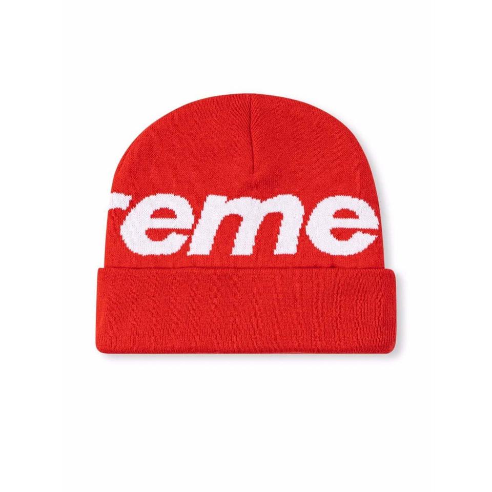 Supreme Big Logo Beanie Hüte Rot | DE113VD