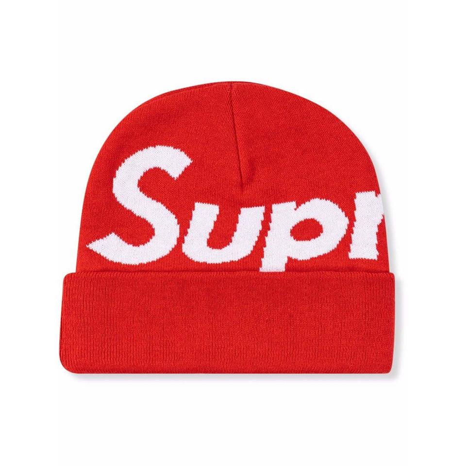 Supreme Big Logo Beanie Hüte Rot | DE113VD