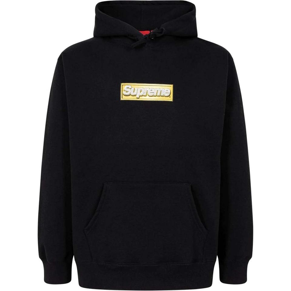 Supreme Bling Box Logo Hoodie Schwarz | DE489OR