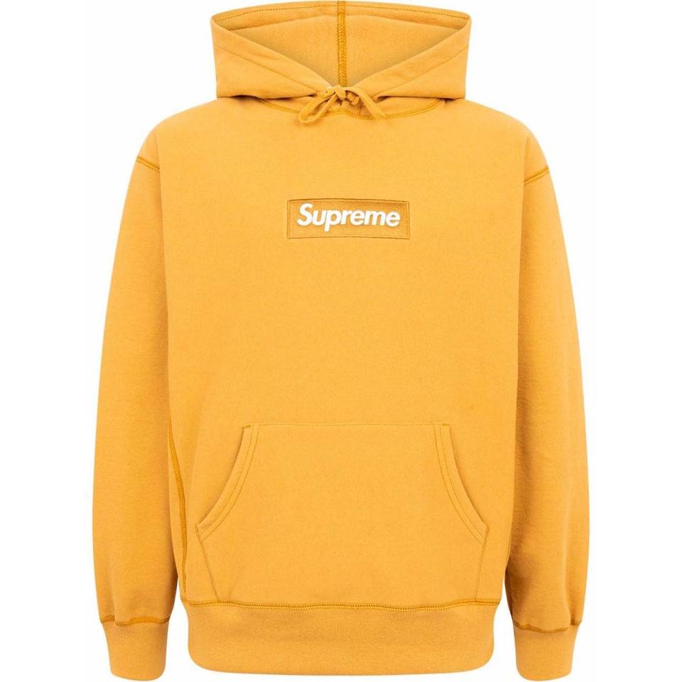 Supreme Box Logo Hoodie Gelb | DE488IS