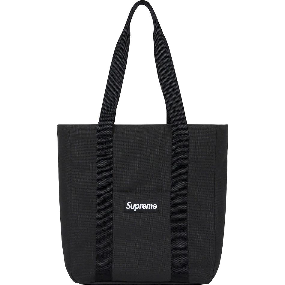 Supreme Canvas Tote Tasche Schwarz | DE167NB