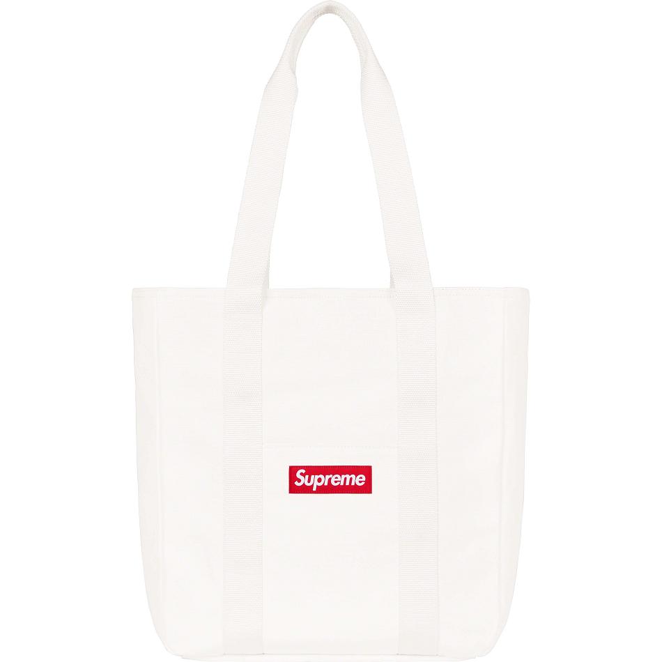 Supreme Canvas Tote Tasche Weiß | DE168MA