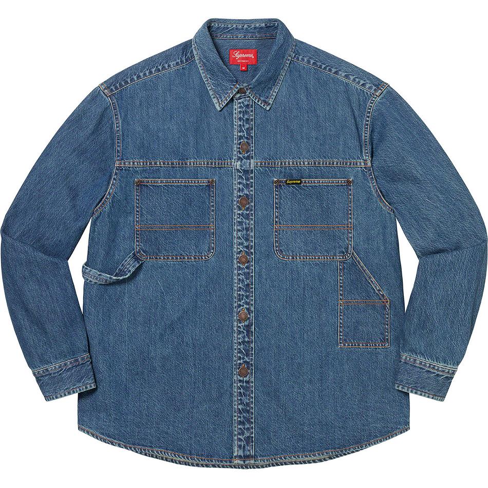 Supreme Denim Painter Hemd Blau | DE391GL