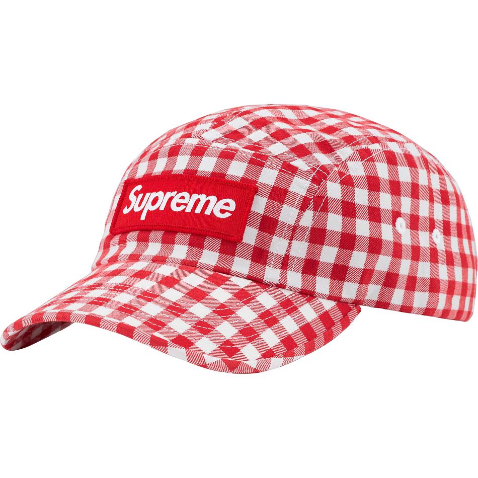 Supreme Gingham Camp Cap Hüte Rot | DE114BC