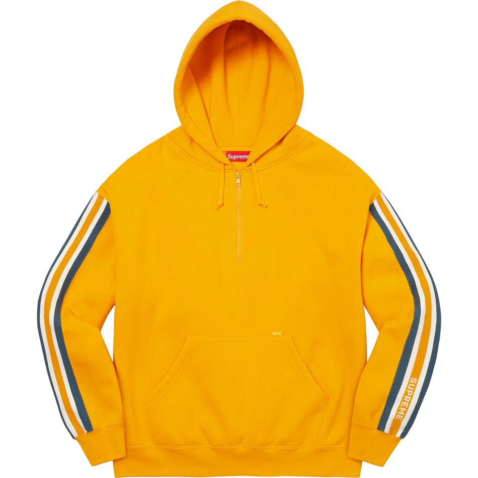 Supreme Half Zip Mit Kapuze Sweatshirts Gold | DE294CE