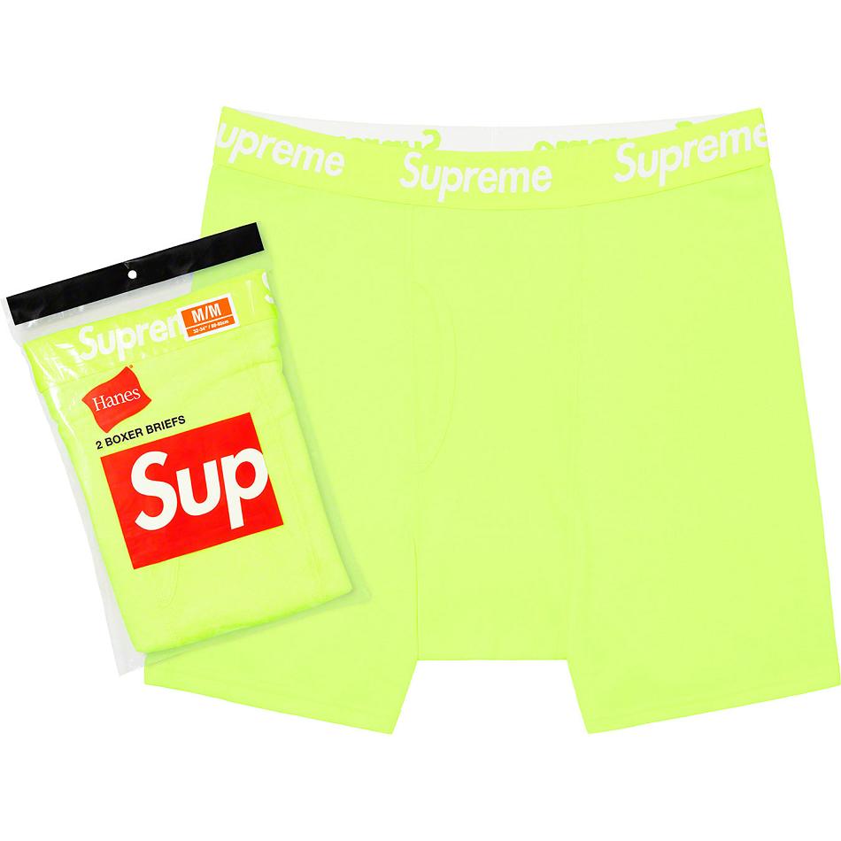 Supreme Hanes® Boxer Briefs (2 Pack) Unterwäsche Grün | DE100PQ