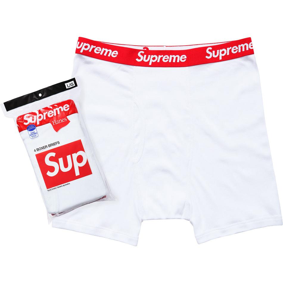 Supreme Hanes® Boxer Briefs (4 Pack) Unterwäsche Weiß | DE101AP