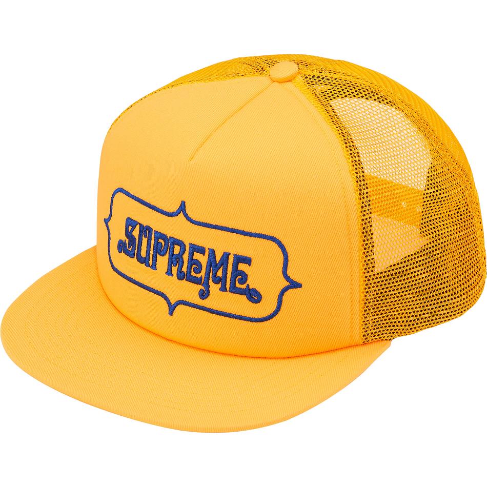 Supreme Highest Mesh Back 5-Panel Hüte Gelb | DE131GL