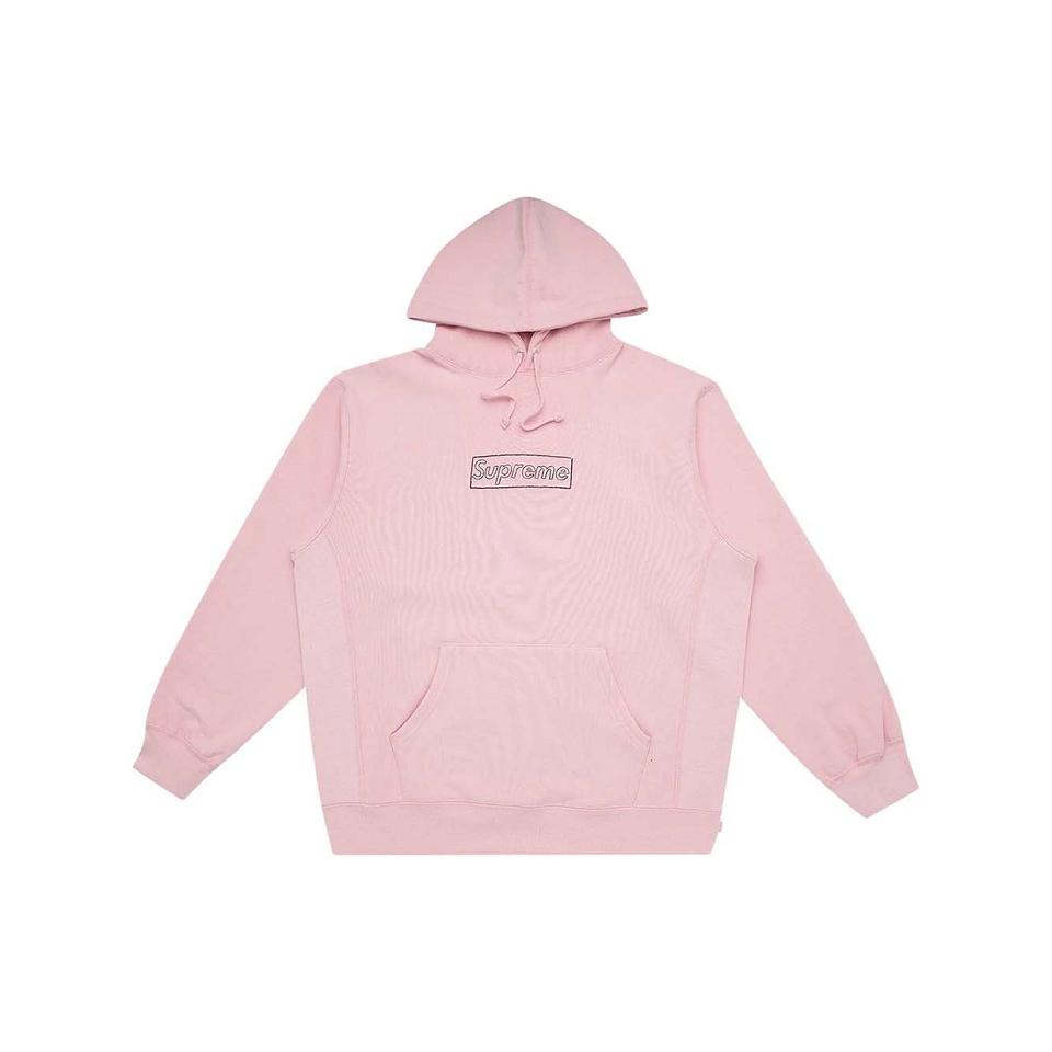 Supreme Kaws Chalk Real Hoodie Rosa | DE477VD