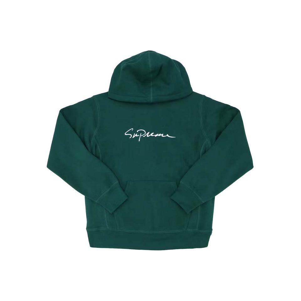 Supreme Klassische Script Mit Kapuze Sweatshirts Grün | DE268CE