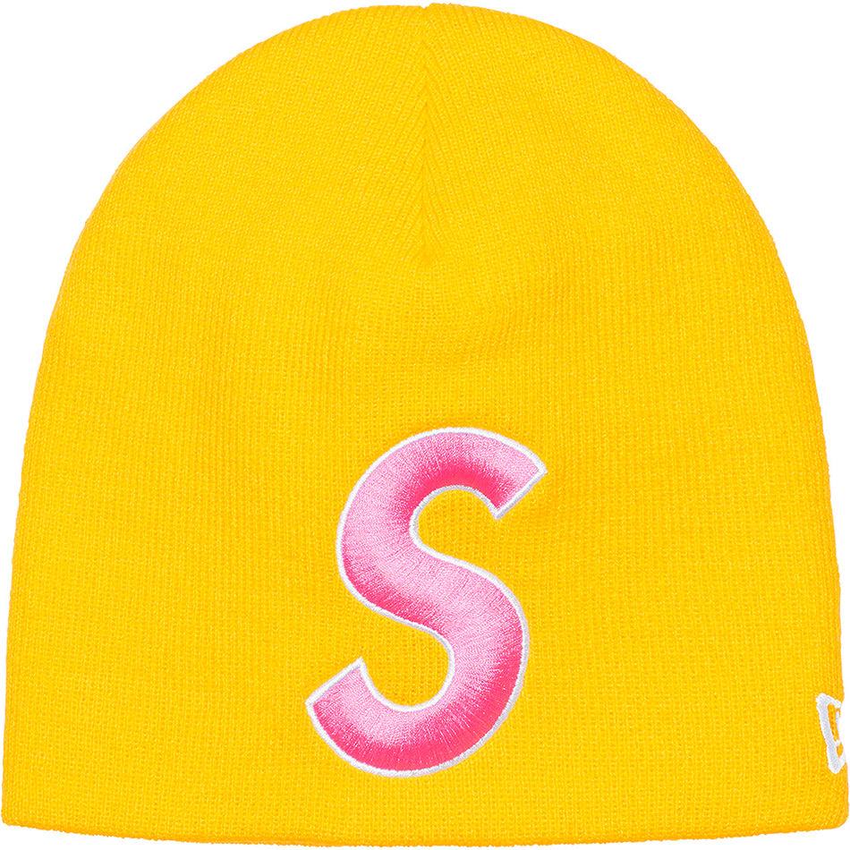 Supreme New Era® S Logo Beanie Hüte Gelb | DE153AP