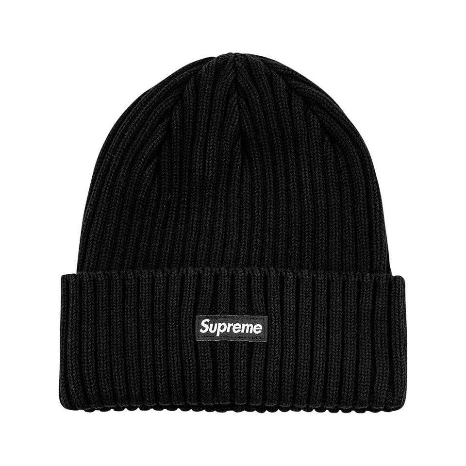 Supreme Overdyed Logo Beanie Hüte Schwarz | DE108KI