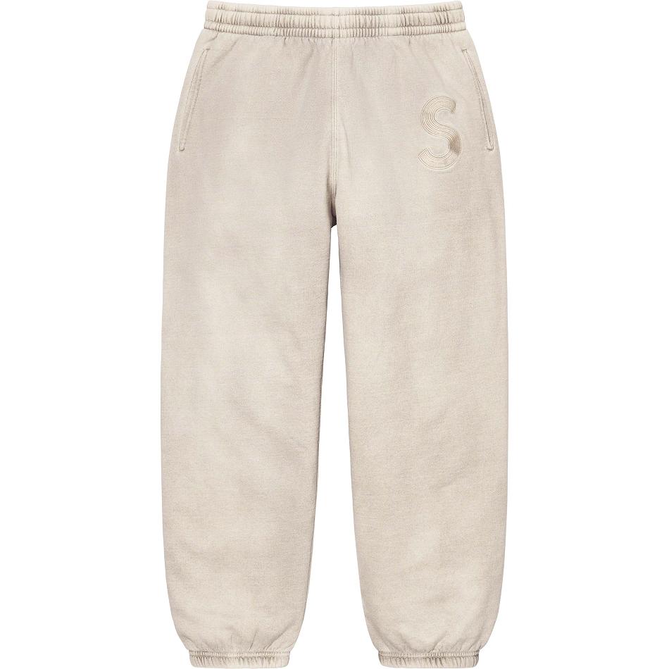 Supreme Overdyed S Logo Sweatpant Hose Beige | DE402MA