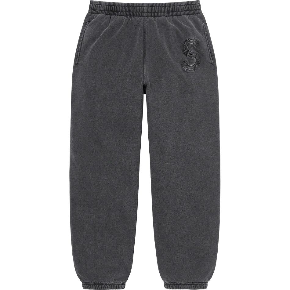 Supreme Overdyed S Logo Sweatpant Hose Schwarz | DE403QZ