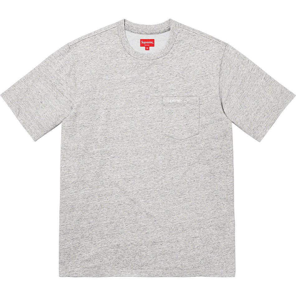 Supreme S/S Pocket Tee Pullover Grau | DE319XF