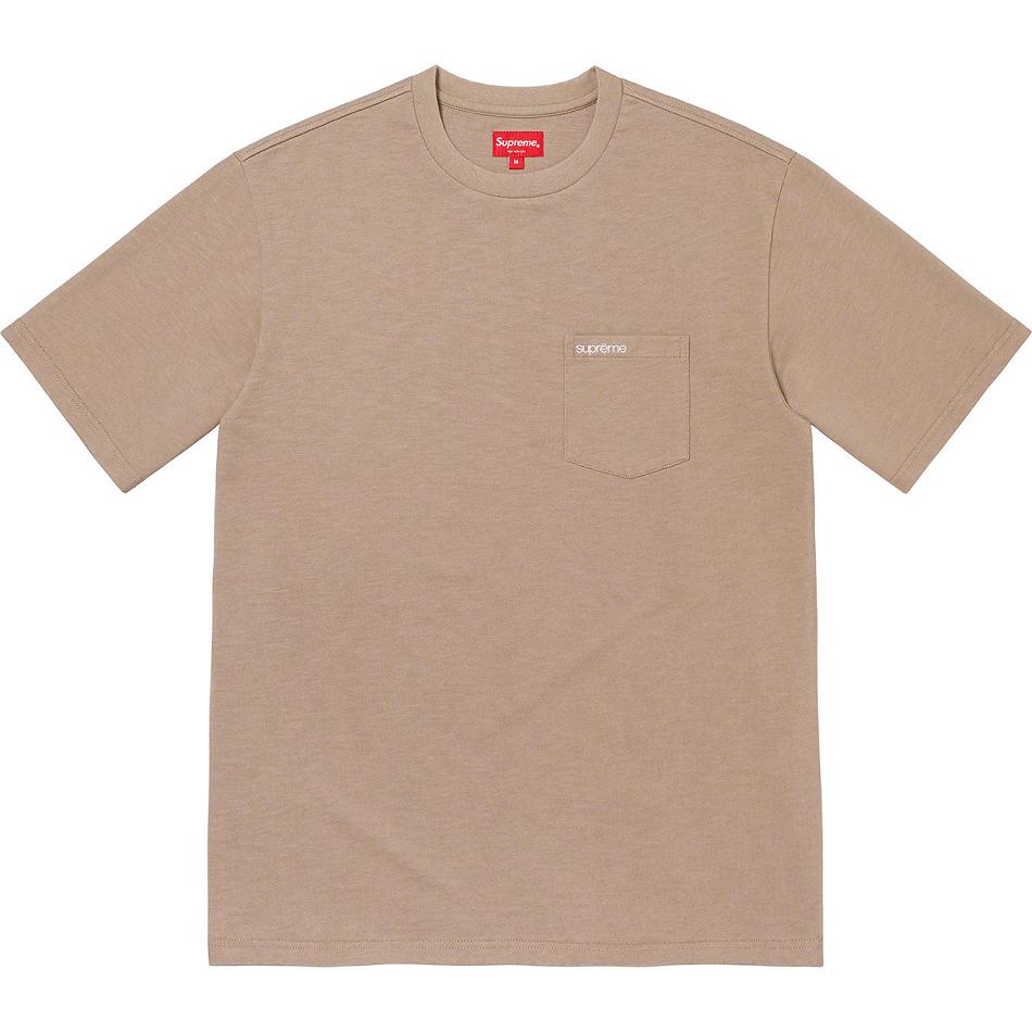 Supreme S/S Pocket Tee Pullover Khaki | DE317LH