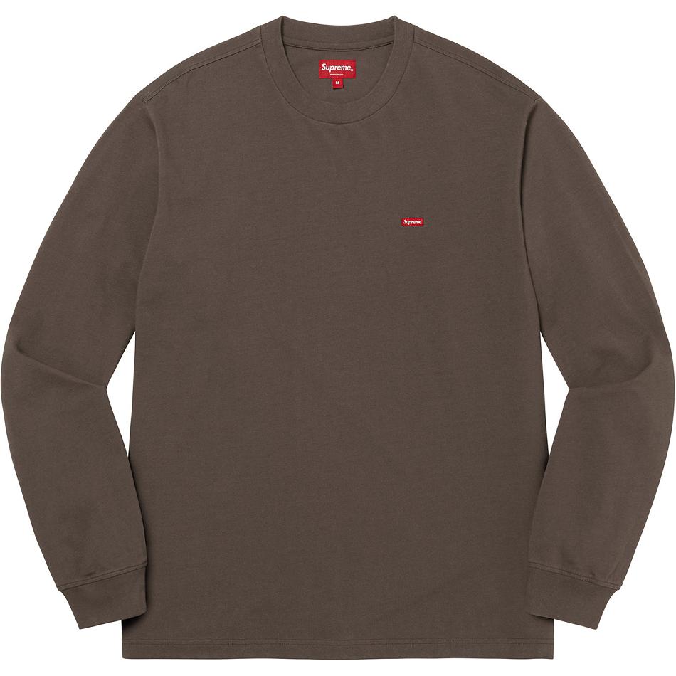 Supreme Small Box L/S Tee Pullover Braun | DE341JJ