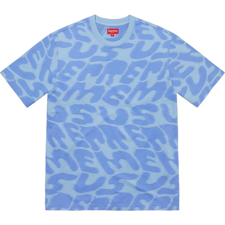 Supreme Stacked Intarsia S/S Top Pullover Blau | DE310SO