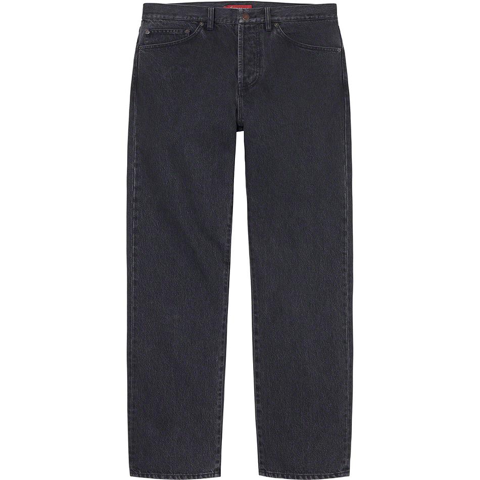 Supreme Stone Washed Black Slim Jean Hose Schwarz | DE434YU