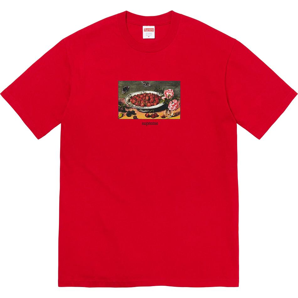 Supreme Strawberries Tee T-shirts Rot | DE252YU