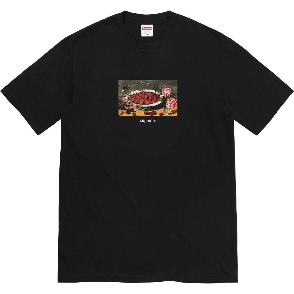 Supreme Strawberries Tee T-shirts Schwarz | DE248WY