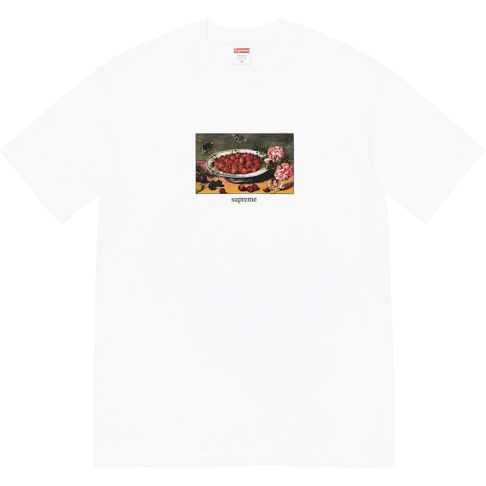 Supreme Strawberries Tee T-shirts Weiß | DE250RW