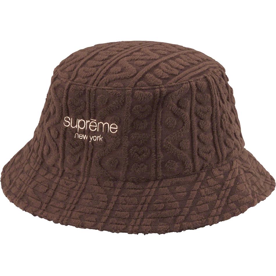 Supreme Terry Pattern Crusher Hüte Braun | DE143QZ