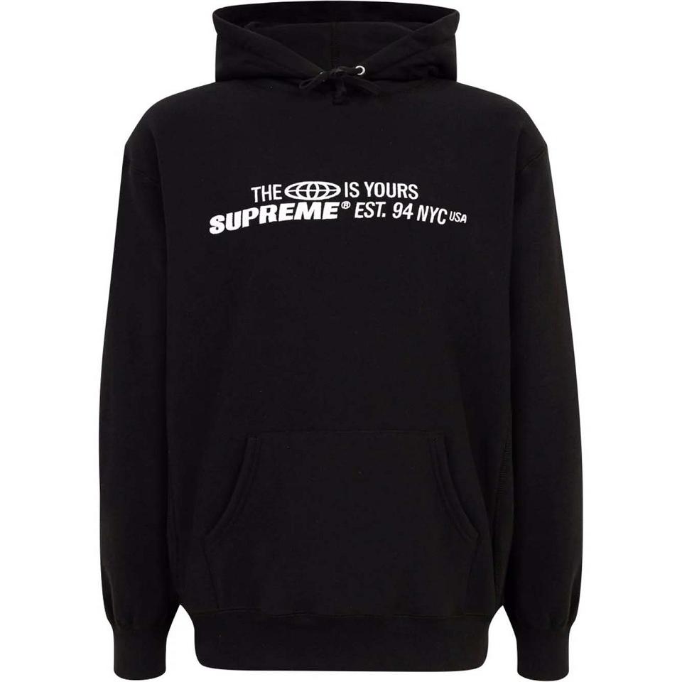 Supreme The World Is Yours Printed Hoodie Schwarz | DE463OR