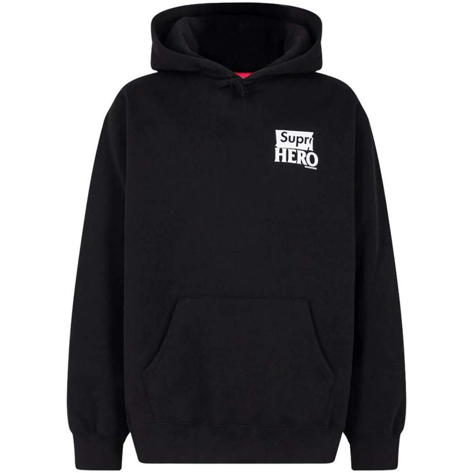 Supreme X Antihero Hoodie Schwarz | DE459TV