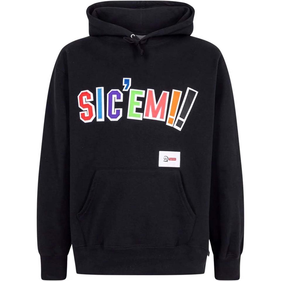 Supreme X WTAPS Sic’em! Hoodie Schwarz | DE454MA