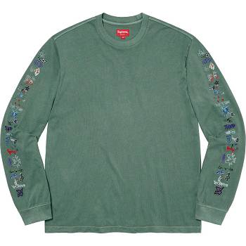 Supreme AOI Icons L/S Top Pullover Grün | DE313GL