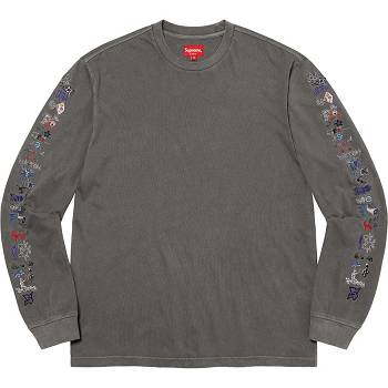 Supreme AOI Icons L/S Top Pullover Schwarz | DE312FM