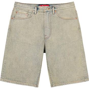 Supreme Baggy Denim Kurze Hose Khaki | DE357UT