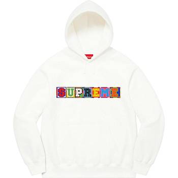 Supreme Beaded Mit Kapuze Sweatshirts Weiß | DE272MA