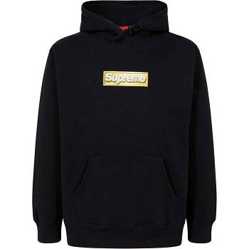 Supreme Bling Box Logo Hoodie Schwarz | DE489OR