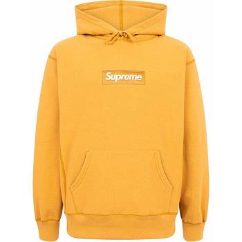 Supreme Box Logo Hoodie Gelb | DE488IS