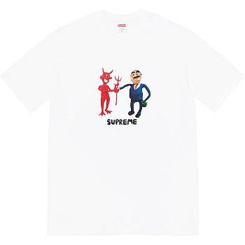 Supreme Business Tee T-shirts Weiß | DE217VD