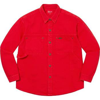 Supreme Denim Painter Hemd Rot | DE388SO