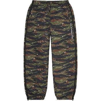 Supreme Full Zip Baggy Warm Up Pant Hose Grün Camouflage | DE428MA