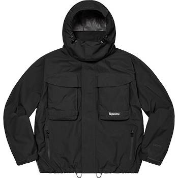 Supreme GORE-TEX PACLITE® Laufschuhe Shell Jacke Schwarz | DE447LH