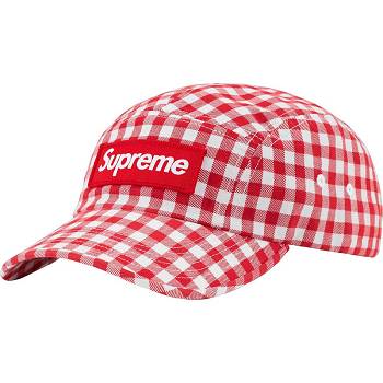 Supreme Gingham Camp Cap Hüte Rot | DE114BC