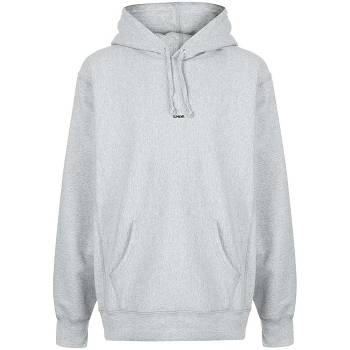 Supreme Gray Micro Logo Hoodie Grau | DE481QZ