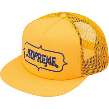 Supreme Highest Mesh Back 5-Panel Hüte Gelb | DE131GL