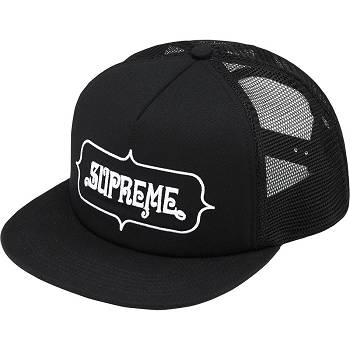 Supreme Highest Mesh Back 5-Panel Hüte Schwarz | DE133JJ