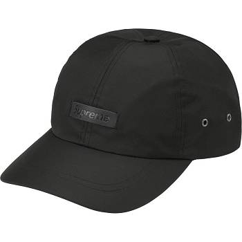 Supreme Leder Patch 6-Panel Hüte Schwarz | DE121TV